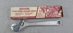mint /w Box J. H. WILLIAMS SUPERJUSTABLE 12" ADJUSTABLE locking WRENCH USA - Picture 1 of 6