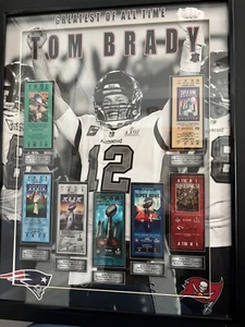 Tom Brady Super Bowl Champions Collage 26 by 33 Inches - Picture 1 of 3