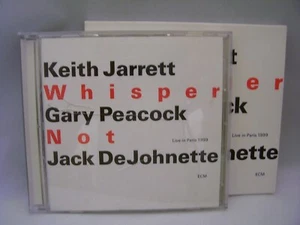 Keith Jarrett Whisper Not Gary Peacock Jack DeJohnnetter Audio CD Live in Paris - Picture 1 of 2
