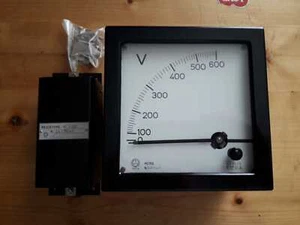 Voltmetro Voltometro HC15Q SCG Italia 600 Volt + Resistore 600 Volt Vintage - Picture 1 of 4