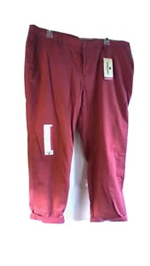 WOOLRICH Sunday China Pant taglia 14 pantaloni rosso argilla NUOVI con etichetta $79 - Foto 1 di 12