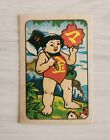 Genuine Vintage, Japanese Menko Playing Card, Comical Characters, Rare 