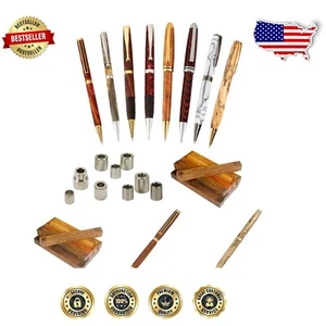 Artisan 7mm Pen Kit Bundle: Turn Custom Pens with Stylish Cocobolo Blanks - Picture 1 of 11