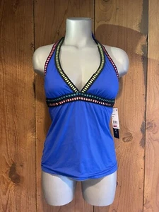 Neu LA BLANCA Tankini Badeanzug für Damen BLAU 8 Resort Urlaub Strand Bademode - Bild 1 von 6