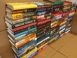 Lot of 100 Action Mystery Romance Thrill Literature Hardcover Novel Fiction Book - Picture 1 of 12
