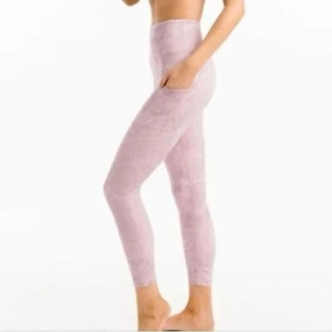 Zyia Active NWT Pink Digital Granite 7/8 24" Light and Tight Pockets Size 8-10 - Picture 1 of 9