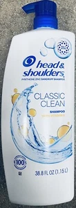 Head & Shoulders CLASSIC CLEAN Anti Dandruff Shampoo With Vitamin E 38.8 oz - Picture 1 of 2