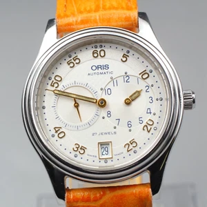 Exc+5* Vintage Oris Pointer 7403 Silver Dial Men's Automatic Watch 35mm JAPAN - Picture 1 of 18