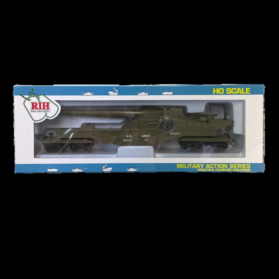 HO Scale - US Army "BIG GUN CAR" - RIH-032163