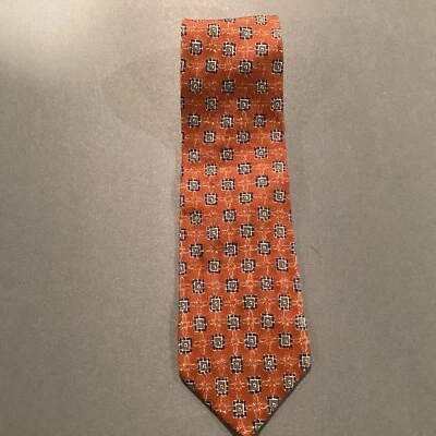 Vintage 1969 GAP Premium Authentic Multicolor Geometric Men's Silk Tie  - Image 1 of 4