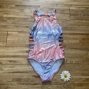 Z by Zella Metallic one piece swimsuit size 8 - Picture 1 of 7