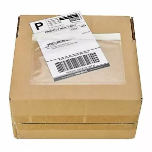 Bolsas adhesivo de 5,5""x7,5"" sobre lista de embalaje transparente envío etiquetas de documentos - Imagen 1 de 11