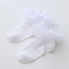 Girls Baby Toddlers Kids Frilly Lace Ankle  Wedding Party School Socks 0-7 years