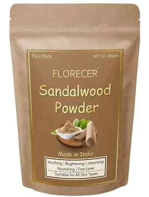 Pure Organic Herbal White Sandalwood Powder Chandan Skincare Ayurvedic Herb 100G - Image 1 of 4