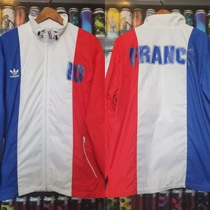 Adidas Mens XL Lightweight Jacket Vintage Retro Rare Waterproof France #10 - Picture 1 of 11