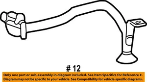 F81Z-6622-GA Oil screen tube asy. 1999-10 Super Duty 415 CID - Bild 1 von 2