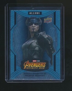 MONIQUE GANDERTON AS PROXIMA MIDNIGHT 2022 UPPER DECK MARVEL ALLURE BLUE SP 