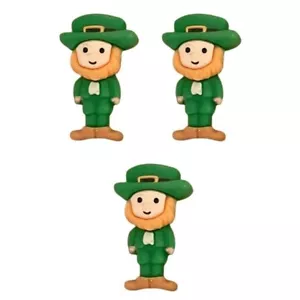 Duendes - Botones de Shelly - Espalda plana del día de San Patricio - costura artesanal de chatarra - Imagen 1 de 2