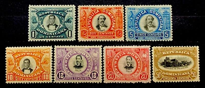 Dominican Republic 1902.Scott #144-150 .Set of (7) Mint HOG - Image 1 of 2