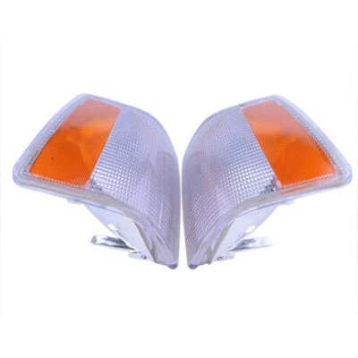 2x Cubierta de tapa de lámpara de señal de luz de esquina de estacionamiento delantera para Volvo 740 940 960 92~95 Foto 1 de 4