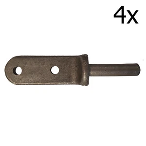 4 x 12mm SELF COLOUR BOLT ON TAILGATE GUDGEONS (1016/001)trailer horsebox truck - Picture 1 of 1