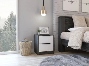 Washington Nightstand Two Large Drawers - Picture 1 of 13
