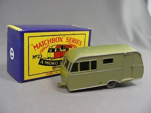 Matchbox Bluebird Dauphine Trailer Metallic Green No. 23c1 with REPRODUCTION BOX - Picture 1 of 7