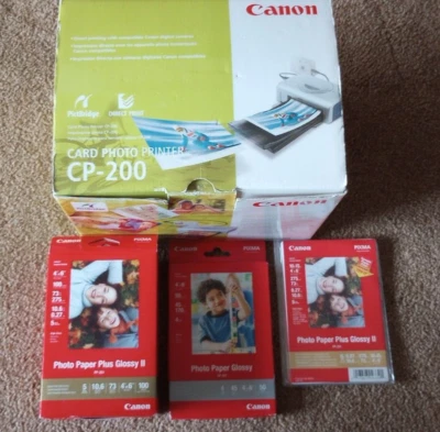 Canon CP-200 Card Photo Printer, READ DESCRIPTION  - Image 1 of 4