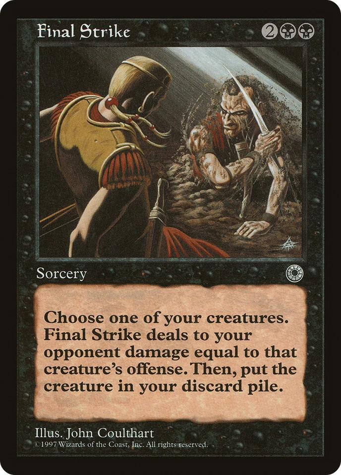 Final Strike (HP) Portal POR Magic MTG - Image 1 of 1