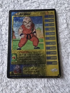 DBZ Dragon Ball Z Gold FOIL Krillin P6 CCG Promo Limited Saiyan Saga HP - Picture 1 of 5