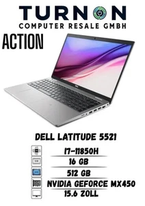 Dell latitude 5521 I i7-11850H I 16 GB I 512 GB I Nvidia GeForce MX450 - Afbeelding 1 van 4