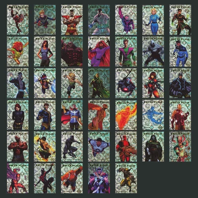 Marvel Solar Flair Complete Set 40 Cards SF1–SF40 2023 Fleer Wolverine Deadpool - Image 1 of 4