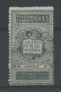 REGNO 1921 DANTE NON EMESSO 3 ** CENTRATO - Imagen 1 de 1