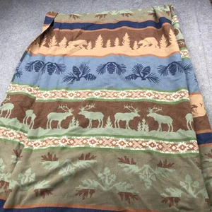 Pendleton Wool Blanket Throw Rustic Elk Bear Pinecone Lodge USA Home Collection - Picture 1 of 16