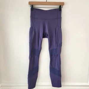 Fabletics Anywhere Motion365 lila Leggings hoher Bund 7/8 Länge Damen S - Bild 1 von 8
