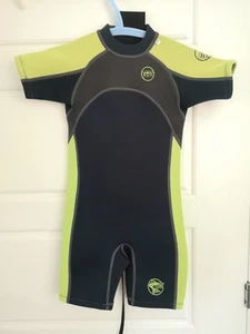 BOYS GIRLS SHORTY TWF WETSUIT CHILDS KIDS UV SWIM TO FIT AGE 7/8 YEARS - Picture 1 of 5