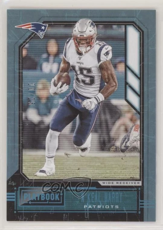 2020 Panini Playbook Platinum /25 N'Keal Harry #41 - Image 1 of 2