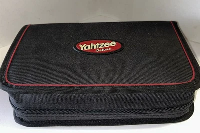 Yahtzee Deluxe Edition Game Folio Nylon Zip Case Game 2003 Hasbro Complete Nice - Image 1 of 4