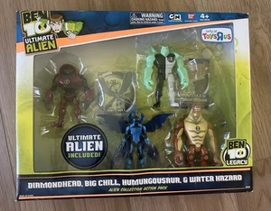 BEN 10 Ultimate Alien Diamondhead Big Chill Humungousaur Water Hazard 4-pack TRU - Picture 1 of 2