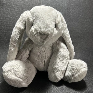 Purely Luxe Hase Kaninchen Plüsch grau Schlappohr sitzend 10 Zoll Aurora Geschenk Lovey EUC - Bild 1 von 9