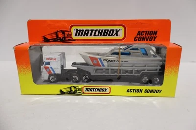 Matchbox Convoy - CY22 - DAF 3300 Space Cab,  Boat Trailer, Boat - Coast Guard - Image 1 of 3
