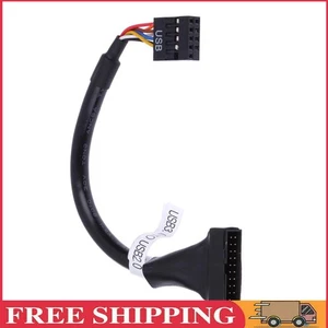 USB 3.0 20 Pin Male to USB 2.0 9 Pin Motherboard Female Cable - Bild 1 von 9