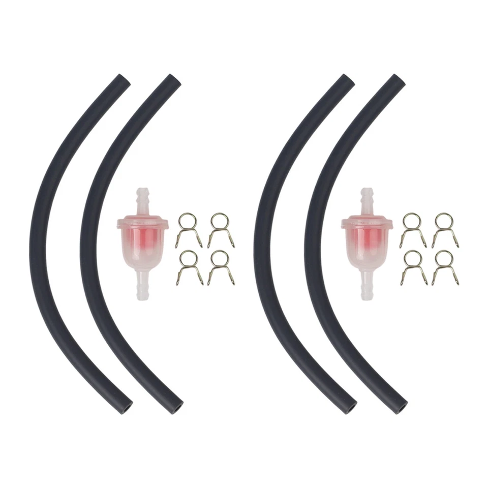 Petrol Pipe Fuel Filter Petrol In-Line Plastic Rubber 2 X Fuel Filter 2pcs - Image 1 of 4