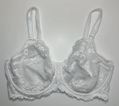 Sujetador Wacoal 65191 Abrazo Encaje Con Aros Talla 38DDD Blanco Floral Encaje Foto 1 de 4