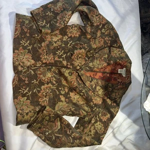 Coldwater Creek Damen Blazer L Gold / Grün Button Down Hippie Boho Vintage307 - Bild 1 von 12