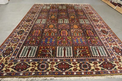 Antik handgeknüpfter alte Perser Bachtiari Teppich 308 x 205 cm ca 80 Jahre alt - Bild 1 von 4