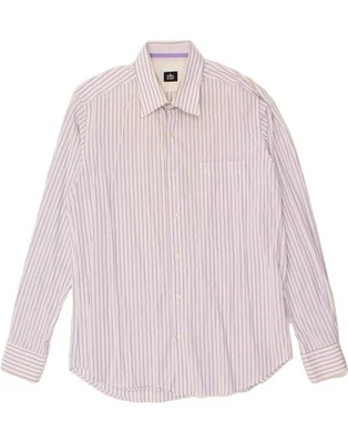 ROCCOBAROCCO Mens Shirt Size 17 43 XL Purple Striped AP10 - Image 1 of 3