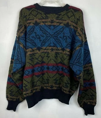 Suéter Obermeyer de Colección Hombres Grande Esquí de Nieve Abuelo Y2K Años 90 Suroeste Foto 1 de 4