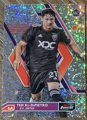 2023 Topps Finest MLS Ted Ku-Dipietro D.C. United Speckle #59 RC /175 - Image 1 of 2