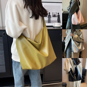 Soft Leather Bag Crossbody Shoulder Bag Large Capacity Casual Shopping Tote Bags